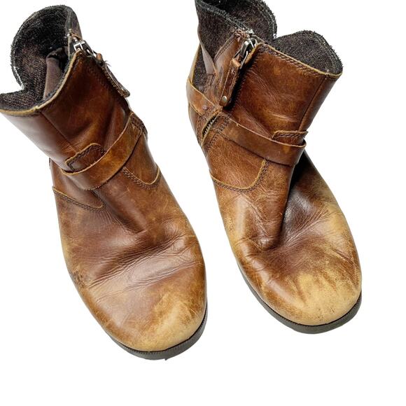 Teva De La Vina Low Brown Waterproof Leather Foxy Ankle Booties Size 9 - Picture 3 of 12